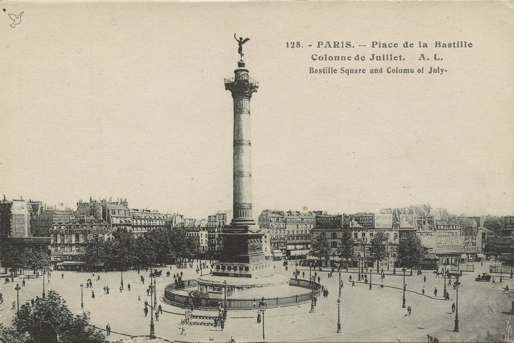 Z - AL 128 - Paris - Place de la Bastille Cilonne de Juillet.jpg