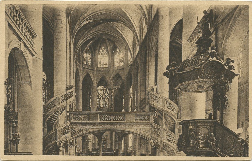 Z - YVON 220 - Paris - Eglise St-Etienne du Mont - La Chaire et le Jubé.jpg