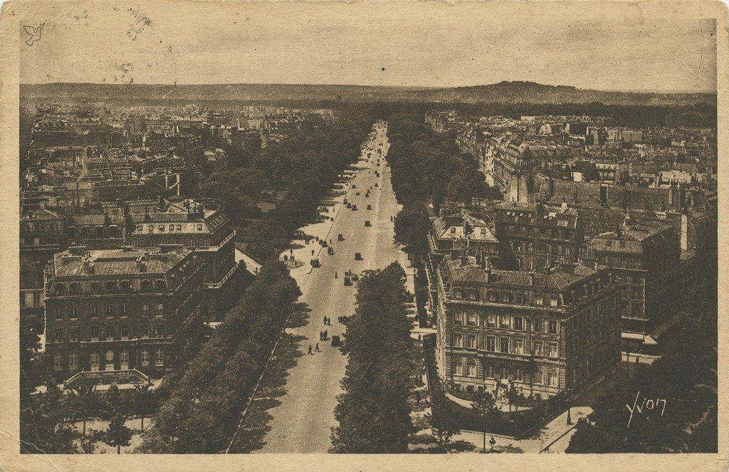 Z - YVON 184 - Paris - L'Avenue du Bois de Boulogne vue de l'Arc de Triomphe.jpg