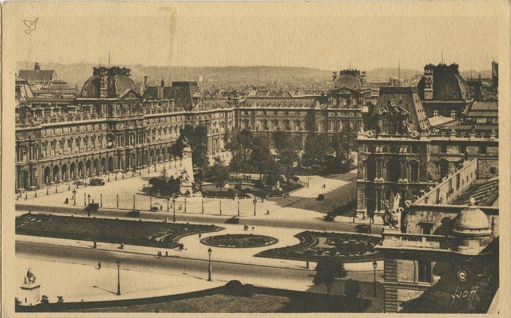 Z - YVON 311 - Paris - Perspective sur le Palais et les Jardins du Louvre.jpg