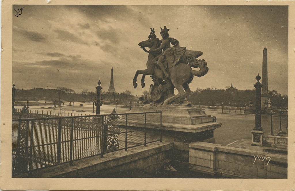 Z - YVON 295 - Paris - Place de la Concorde et Groupe equestre de Coysevox.jpg