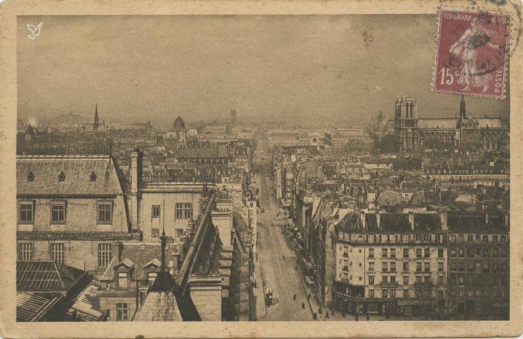 Z - YVON 224 - Paris - Perspective sur Paris et la Rue St-Jacques.jpg