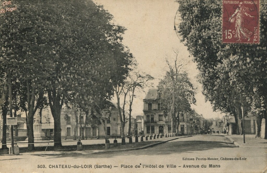 72-Chateau-du-Loir-Place-Hotel-de-Ville-Avenue-du-Mans-503-Edition-Perrin-Menier.jpg