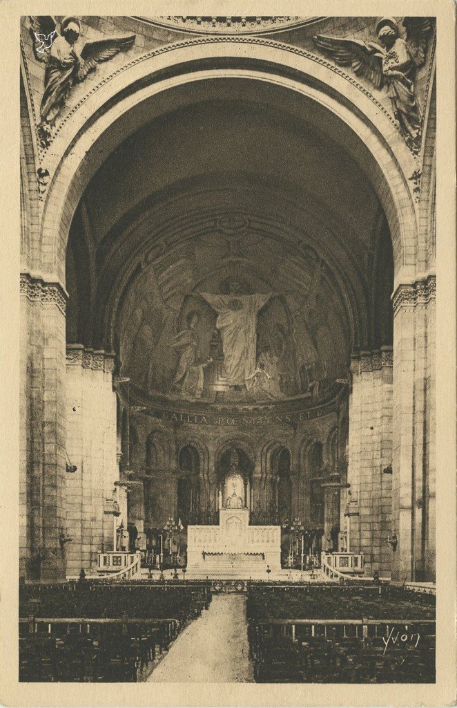 Z - YVON 314 - Paris Basilique de SC de M - Le Choeur et la Nef.jpg