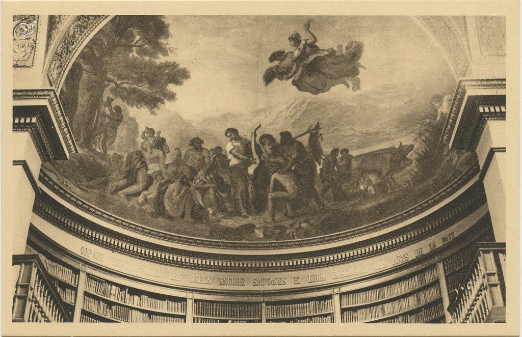 Z - 17 - Bibliothèque - Fresque d'Eugène Delacroix Orphée...jpg
