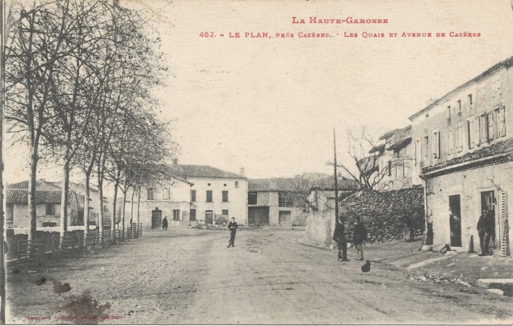 Le Plan-Les quais et avenue de Cazères.jpg