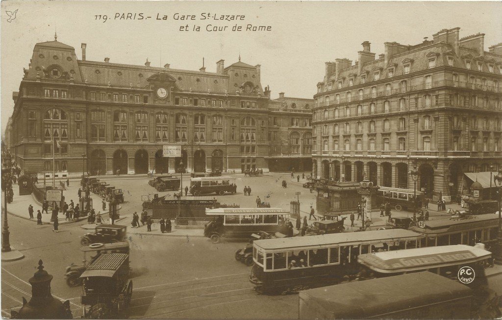 Z - Saint-Lazare - PC 119 - PARIS - La Gare St-Lazare.jpg