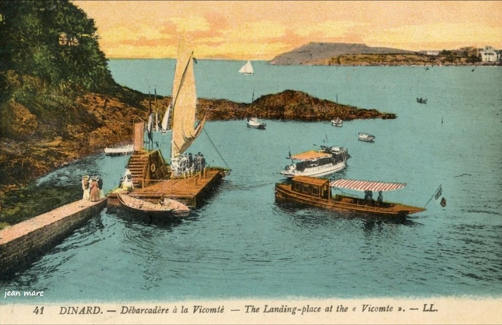 La Vicomté-en-Dinard - Le Débarcadère colorisé.jpg