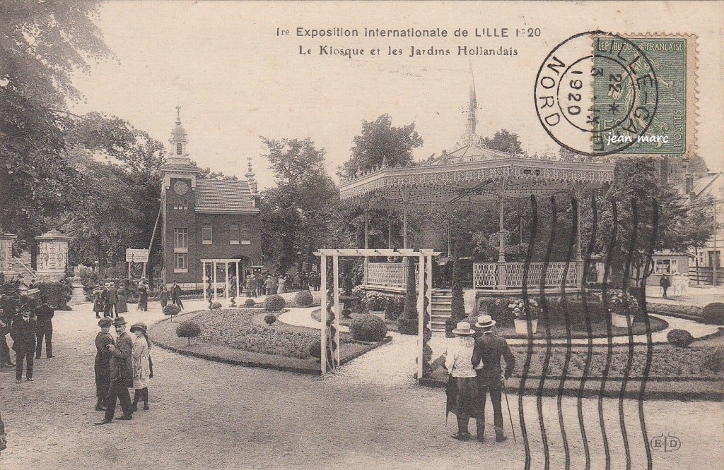 Lille - Exposition - Le Kiosque et les Jardins Hollandais (1920).jpg
