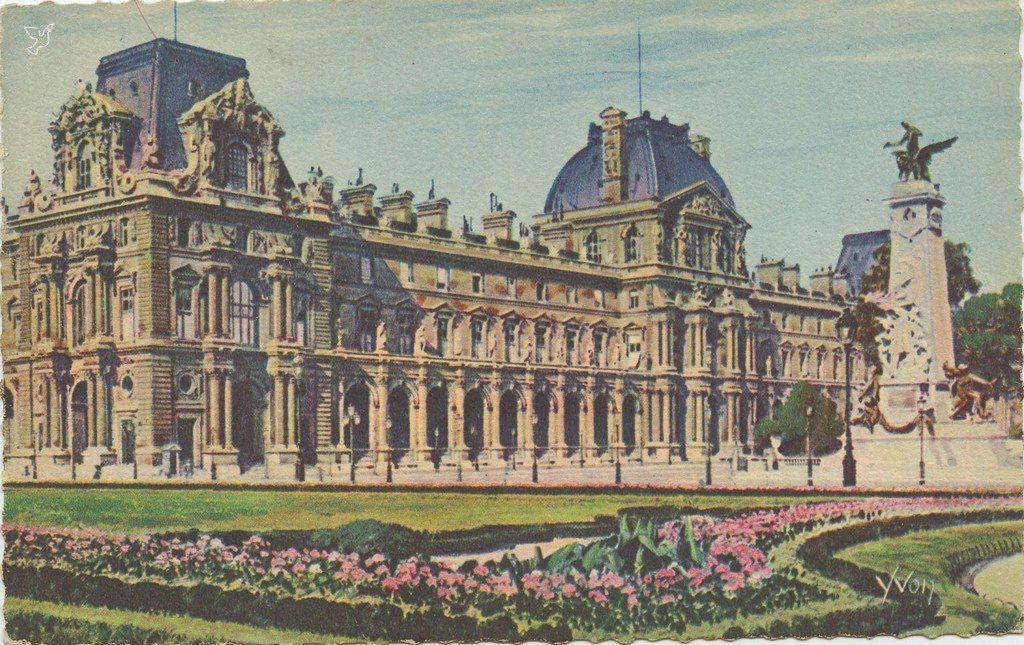 A - 44 - Jardin des Tuileries Pavillon de Rohan et Mt de Gambetta.jpg