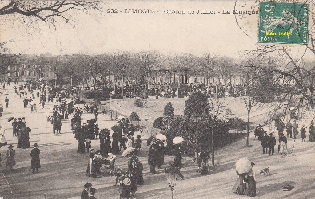 Limoges - Champ de Juillet - La Musique (1912).jpg