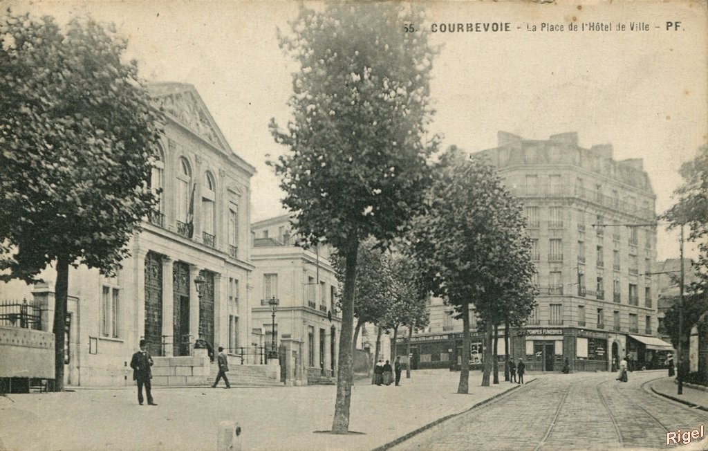 92-Courbevoie - La Place de l-Hotel de Ville - 55 PF.jpg