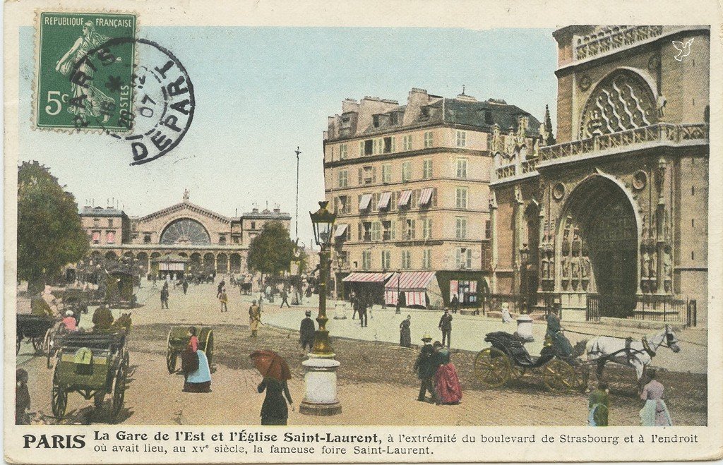 Z - La Gare de l'Est et l'Eglise St-Laurent.jpg