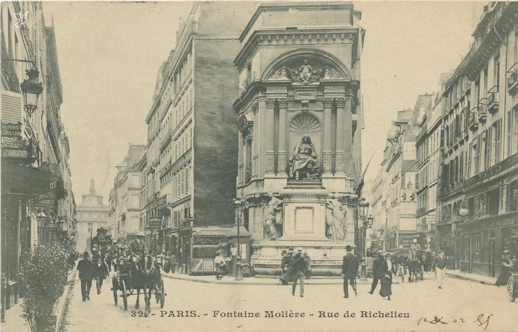 ZZ32. - PARIS. - Fontaine Molière - Rue de Richelieu.jpg