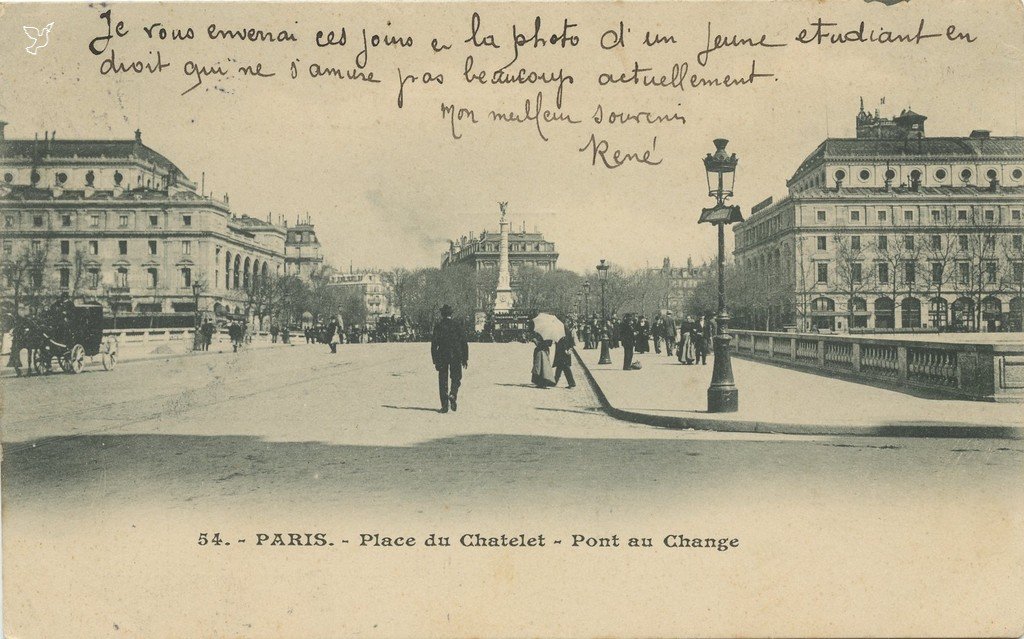 ZZ54. - PARIS. - Place du Châtelet - Pont au Change.jpg