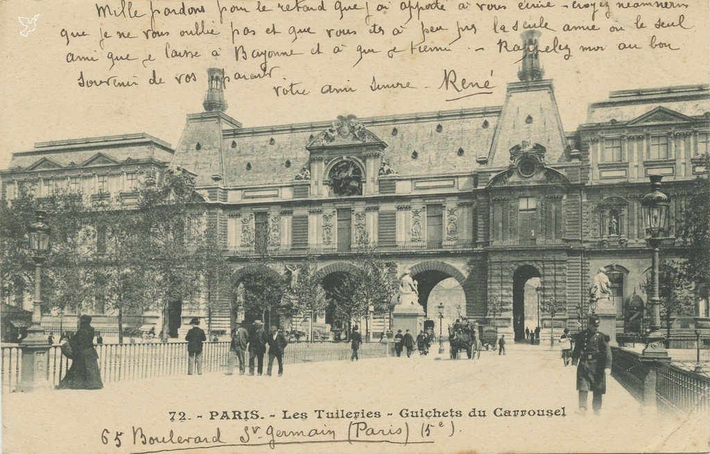 ZZ72. - PARIS. - Les Tuileries - Guichets du Carrousel (n&b).jpg