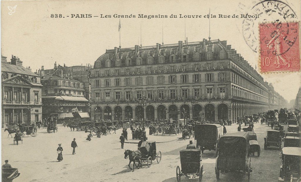 ZZ838. - PARIS. - Les Grands Magasins du Louvre et la Rue de Rivoli.jpg