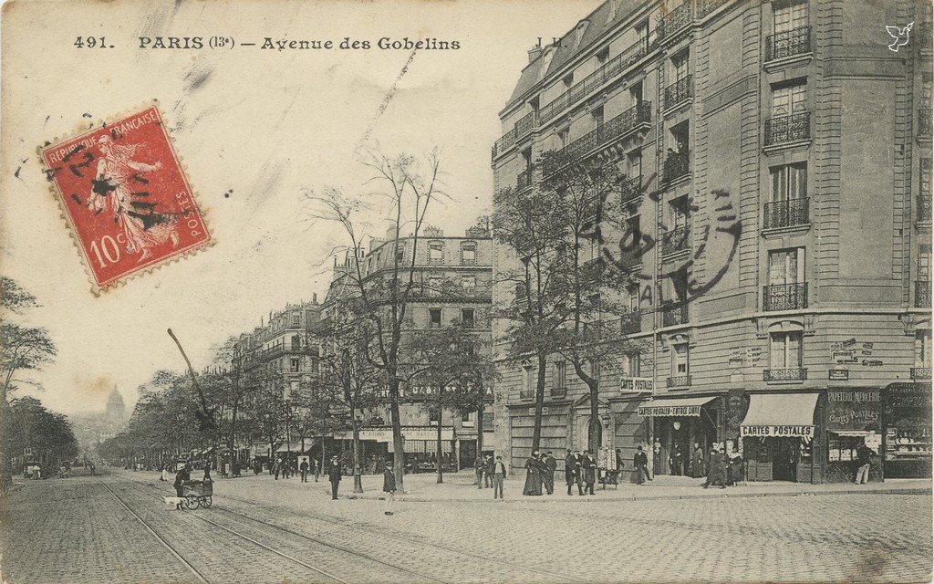 ZY491. PARIS (13°) - Avenue des Gobelins.jpg