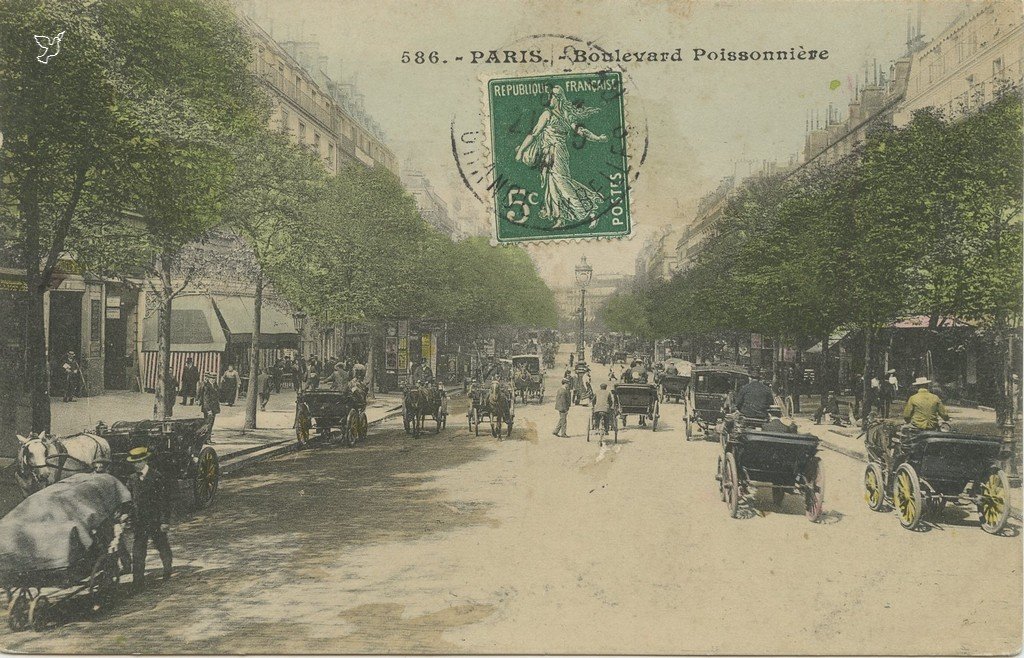 ZZ586. - PARIS. - Boulevard Poissonnière.jpg