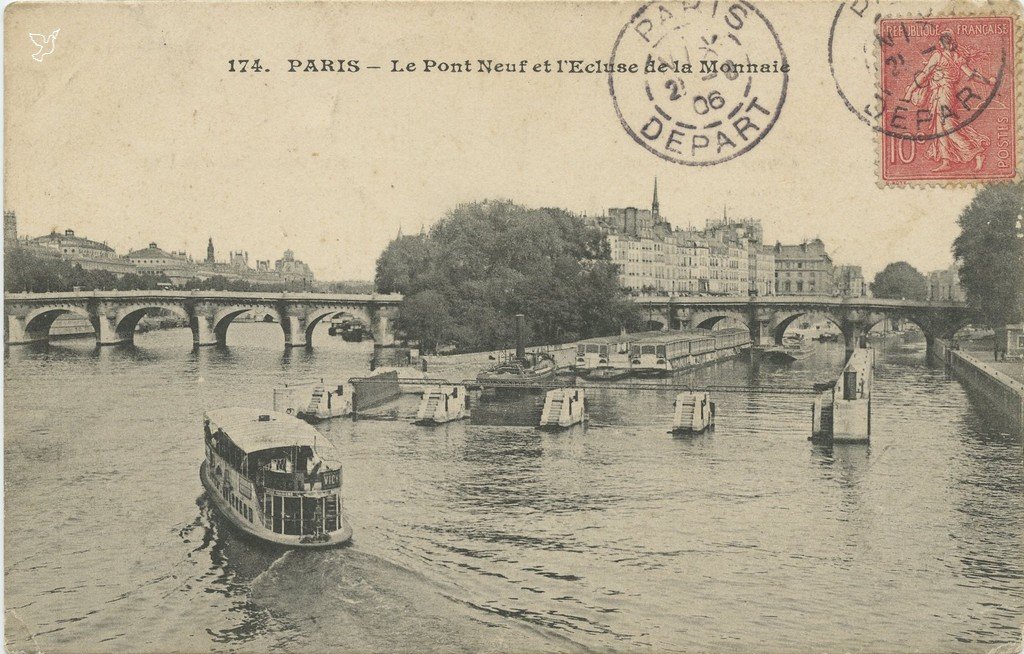 ZY174. PARIS - Le Pont Neuf et l'Ecluse de la Monnaie.jpg