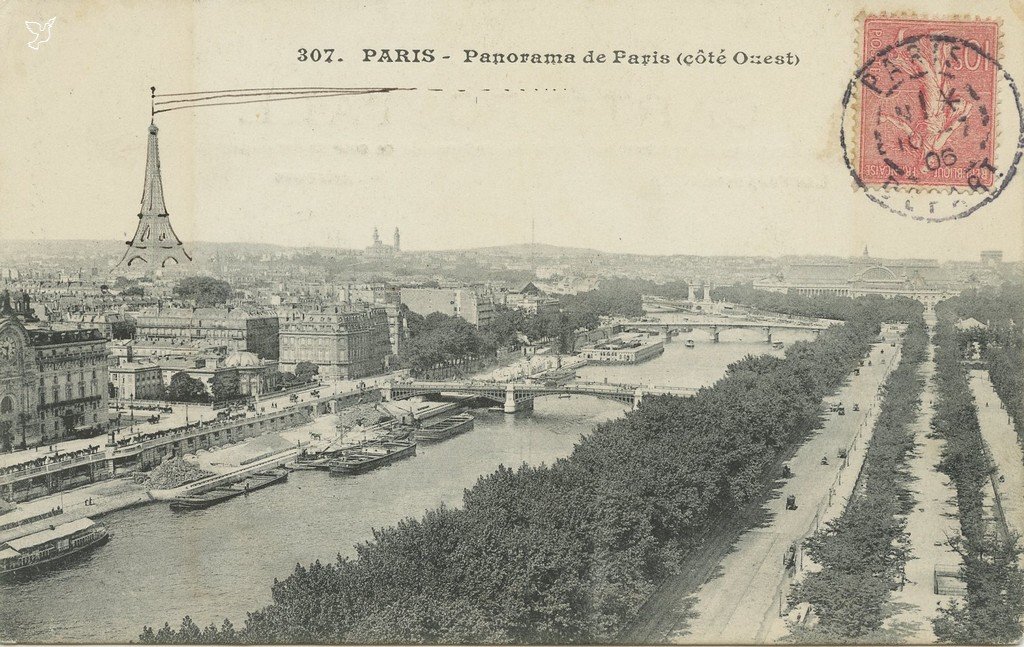 ZY307. PARIS - Panorama de Paris (côté Ouest).jpg