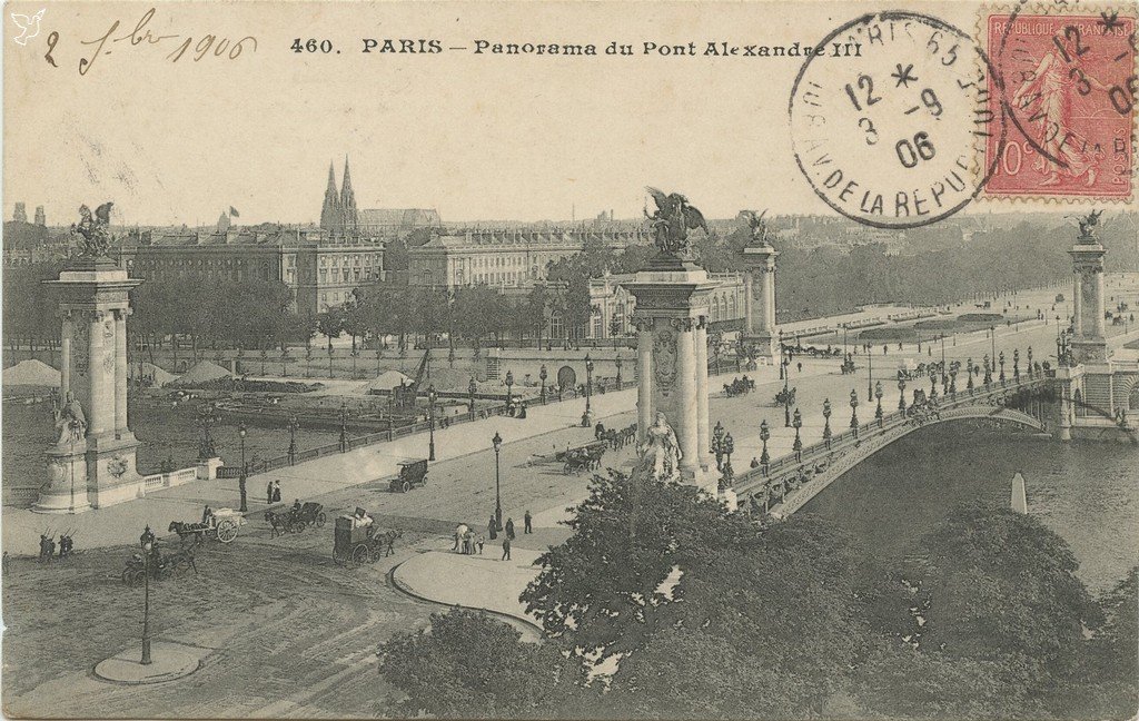 ZY460. PARIS - Panorama du Pont Alexandre III.jpg