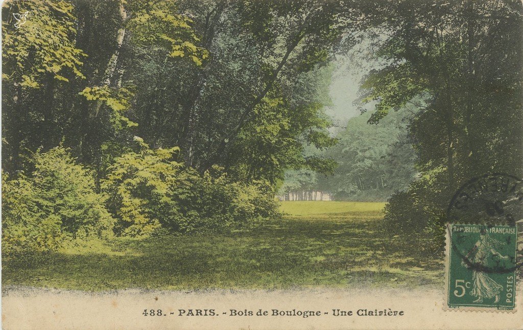 ZZ488. - PARIS. - Bois de Boulogne - Une Clairière.jpg