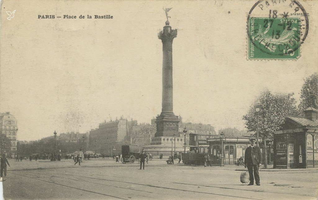 Z - BASTILLE - PARIS - Place de la Bastille (Jules Séeberger).jpg