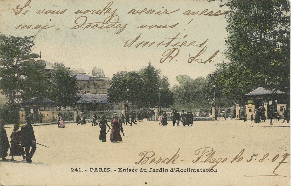ZZ241. - PARIS. - Entrée du Jardin d'Acclimatation.jpg