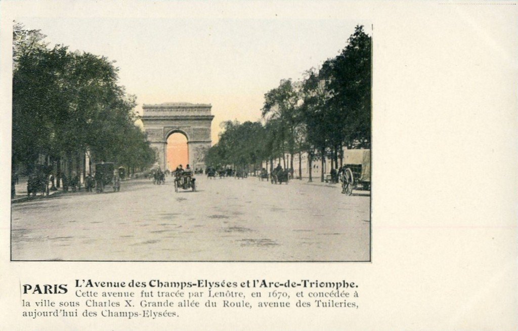 Z - L'Avenue des Champs-Elysées et l'Arc de Triomphe.jpg