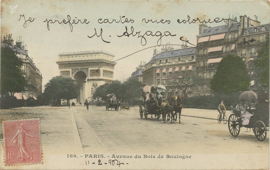 Z - 169. - PARIS. - Avenue du Bois de Boulogne.jpg