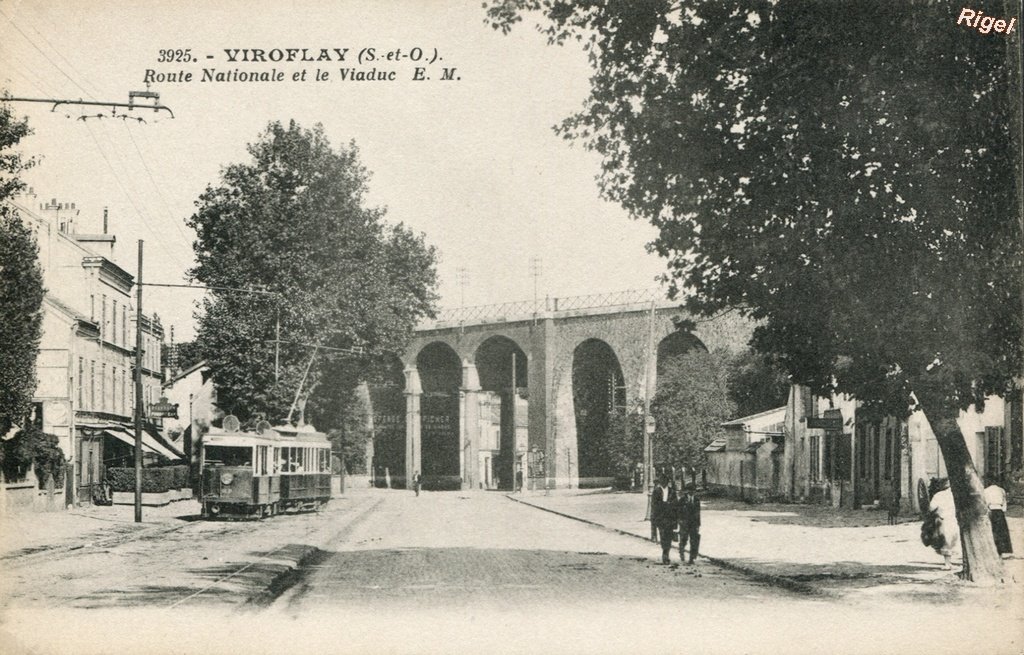 78-Viroflay - Route Nationale et le Viaduc.jpg