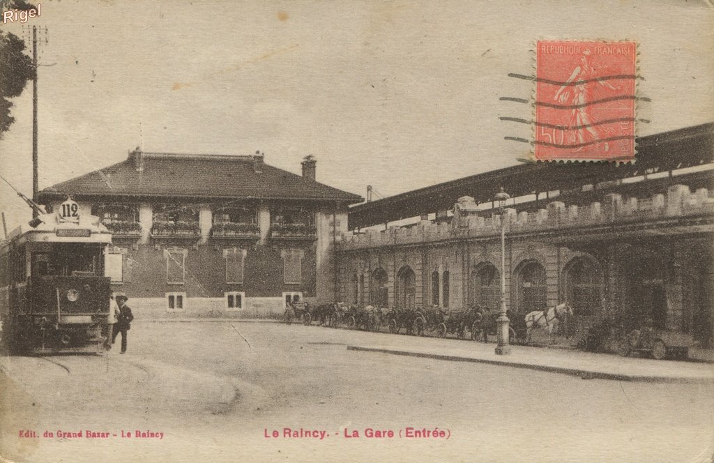 93-La-Raincy - La Gare - Entrée - Edit Du Grand Bazar Le Raincy.jpg