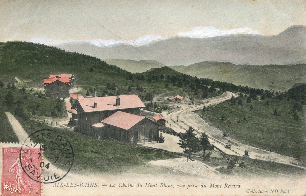 73-Aix-les-Bains - La Chaine du Mt Blanc vue du Revard - Collection ND Phot.jpg