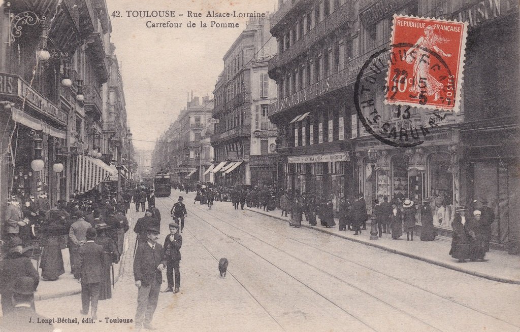 Toulouse - Rue Alsace-Lorraine Carrefour de la Pomme.jpg