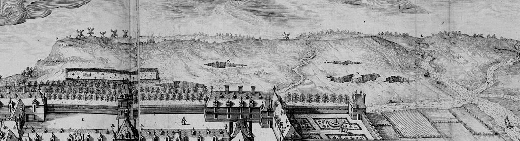 01 Paris - Buttes-Chaumont - La Butte de Chaumont en 1608 (Gravure de Claude Chastillon) détail.jpg