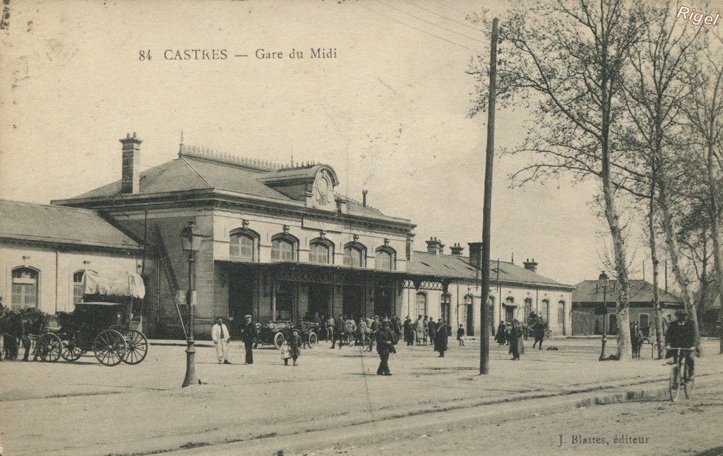 81-Castres - Gare du Midi - 84 J Blattes éditeur.jpg