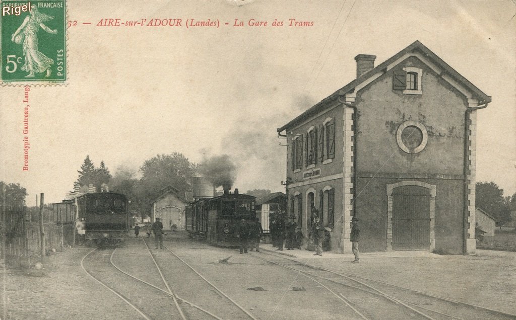 40-Aire-sur-l-Adour - La Gare des Trams - 2332 Bromotypie Gautreau.jpg