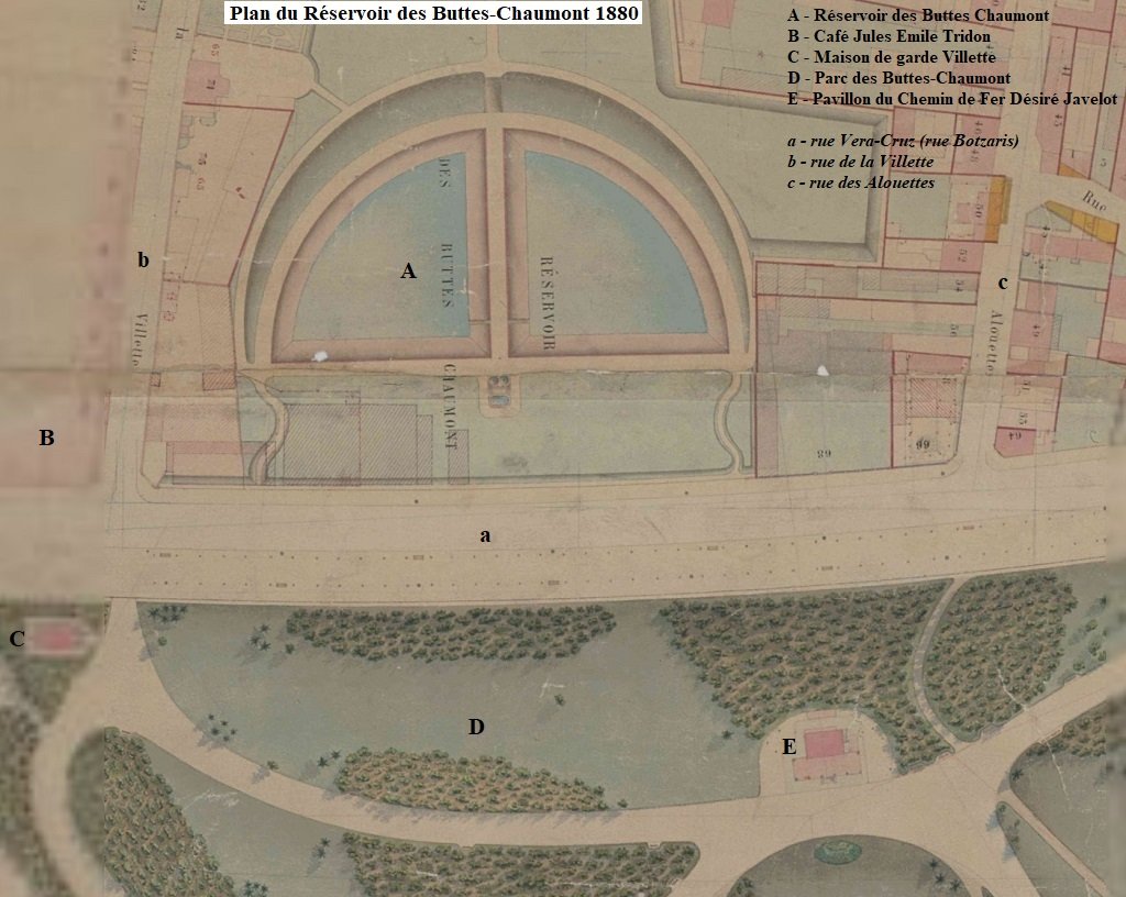 Paris - Buttes-Chaumont - Plan 1880 réservoir.jpg