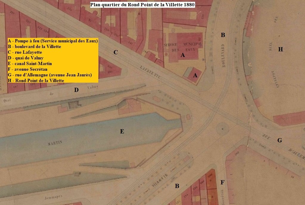 Paris - Buttes-Chaumont - Plan 1880 usine élévatrice Pompe à feu.jpg