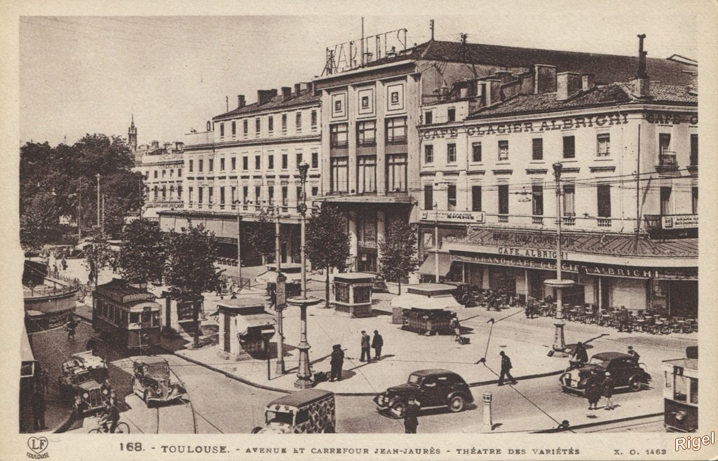 31-Toulouse - Av et Carrefour Jean-Jaurès - Théatre des Variétés - 168 Editions Pyrénées-Océan - Labouche frères.jpg