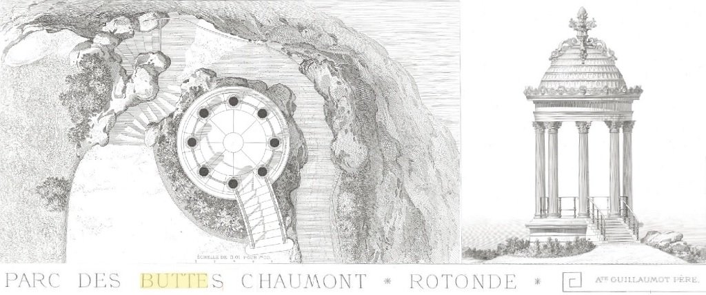 Paris - Buttes-Chaumont - Plan Rotonde, architecte Guillaumot père.jpg