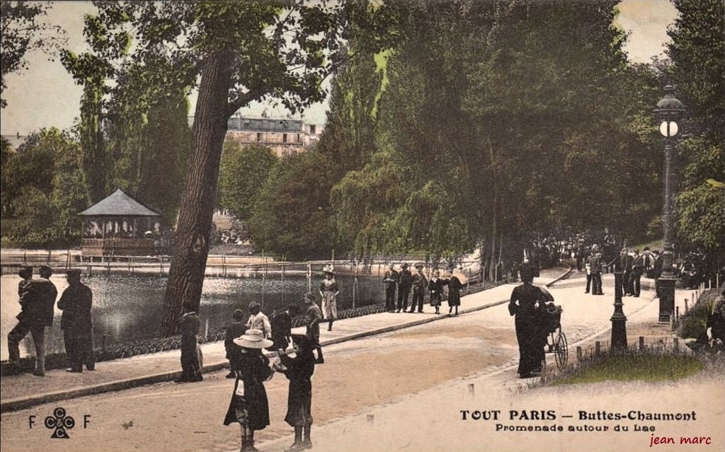 Buttes-Chaumont - Promenade autour du Lac (Tout-Paris 44 colorisé).jpg