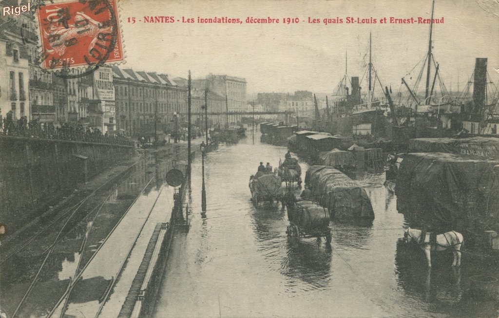 44-Nantes - Inondations Decembre 1910 Quais St-Louis et Ernest Renaud - 15 Artaud et Nozais.jpg
