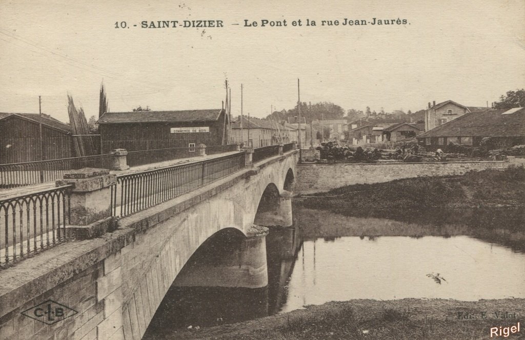 52-St-Dizier - Pont et Rue Jean-Jaurès - 10 CLB.jpg