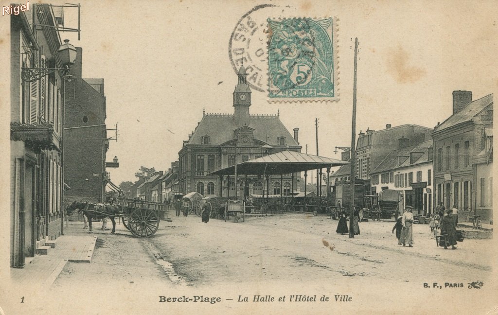 62-Berck-Plage - La Halle et Hôtel de Ville - 1 BF Paris.jpg