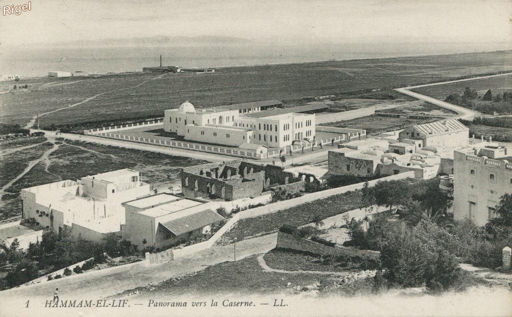 99-Tunisie - Hammam-el-Lif - Panorama vers la Caserne - 1 LL.jpg