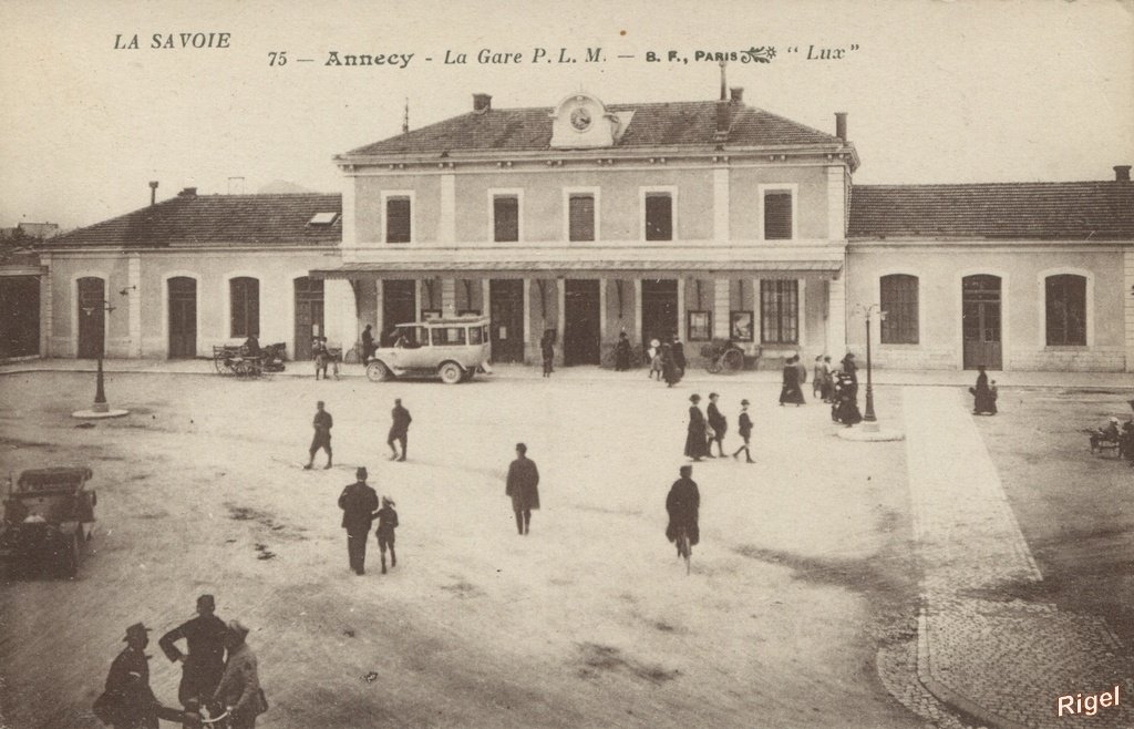 74-Annecy - La Gare PLM - 75 BF Paris.jpg