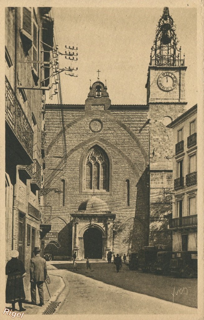 66-La Douce France - Perpignan _Pyrénées-Orientales _ La Cathédrale _façade _ 8 Les Editions Yvon.jpg