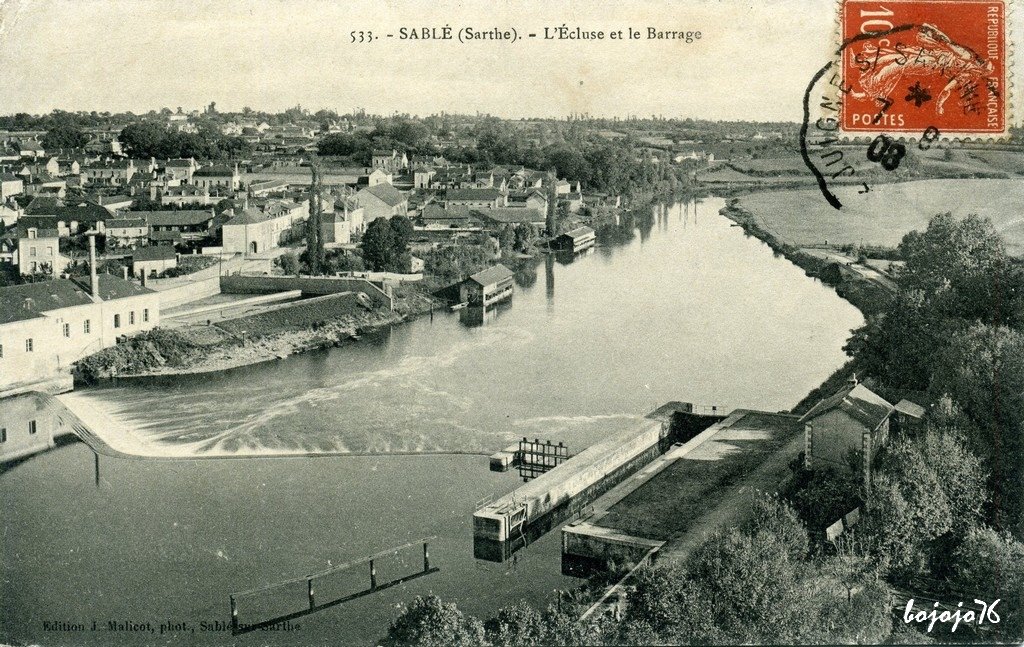 72-Sablé-Ecluse et Barrage.jpg